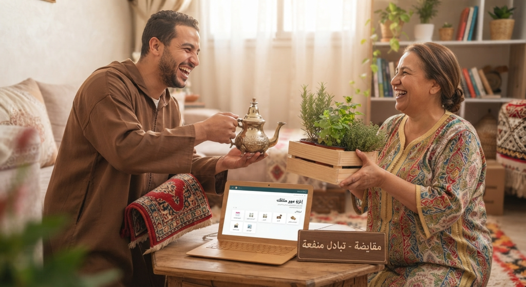 المقايضة وتبادل المنتوجات بدون نقود